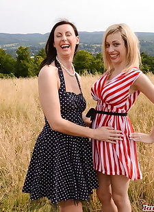  porn photos Daring mature mom enjoys lesbian, ass , big tits  skirt
