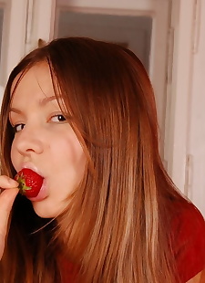  porn photos Emily eating strawberry - part 1465, Emily Eighteen , teen , petite 