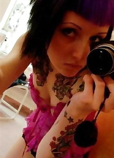 porno photos Photos de les punks Avec tatouages PARTIE 4786, lingerie , panties 