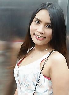 porno Fotos Niedlich Thai Mädchen Sickert Sperma aus her, ass , brunette 