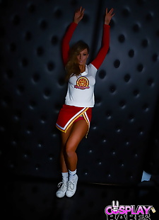  porn photos Cheerleader Elizabeth Bally frees big, ass , big tits  sports